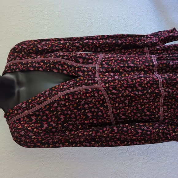 🍋✨ Free People take a little time floral midi dress size 10 - Picture 4 of 7